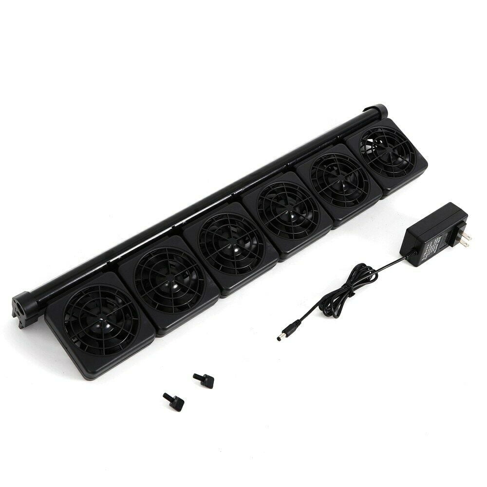 OUKANING 6 Fans Aquarium Chillers Cooling Fan Aquarium Water Fish Tank