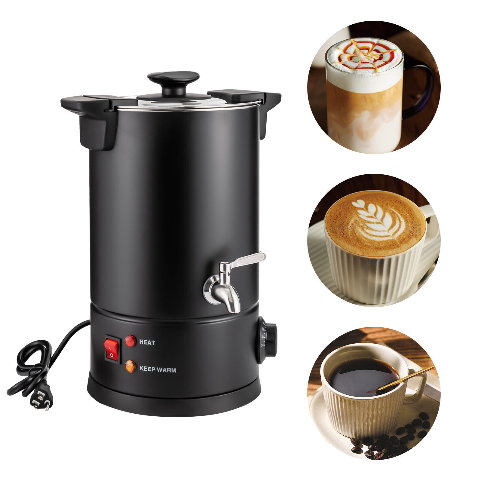 OUKANING 8L/270Oz Stainless Steel Electric Coffee Urn / Percolator