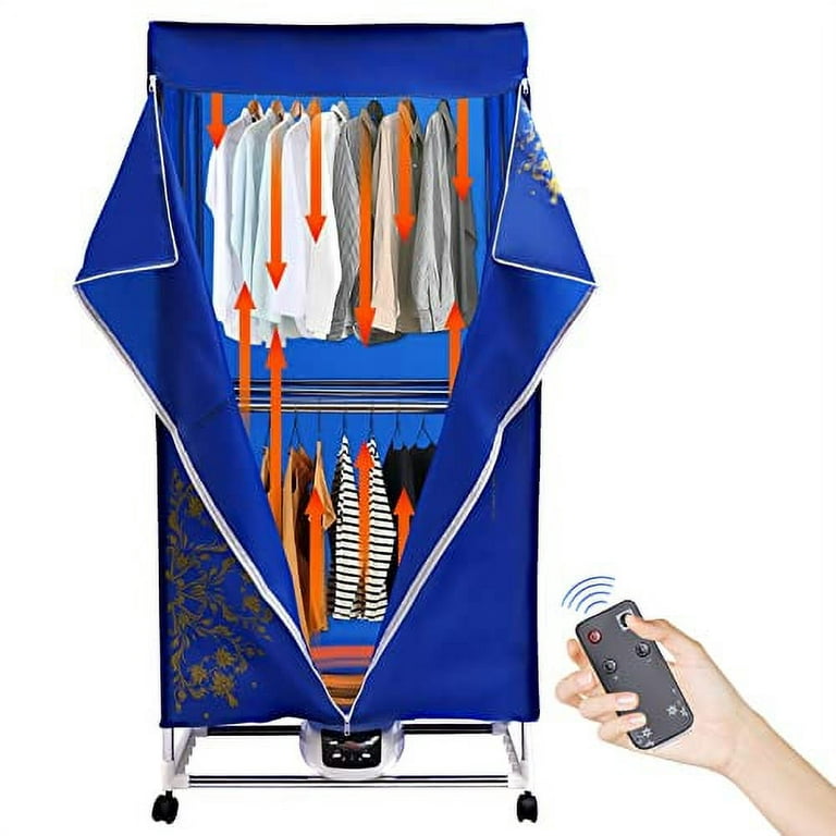 OUKANING Clothes Dryer Portable Travel Dryer Machine Electric Clothes Dryer  Drying Rack Heat Heater 110V 60-70℃ 