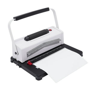 Miumaeov Binding Machine 2-in-1 Spiral Binding Machine Hole Puncher with 450 Sheets 2 inch Combbindings and 100 Binding Coils for 19-Hole Letter Size