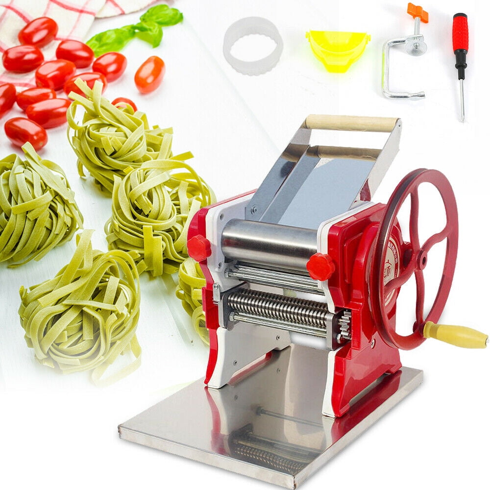 OUKANING Commercial Pasta Maker Machine Manual Noodle Making