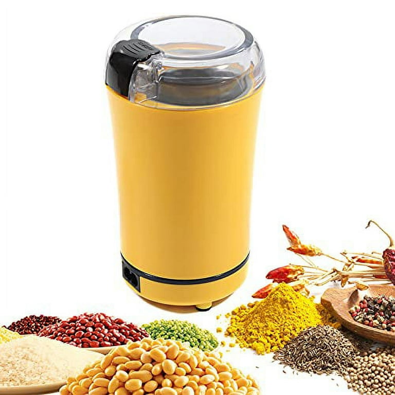 OUKANING Electric Spice Coffee Grinder Mixer Stainless Steel Nut Seed  Crusher Blender