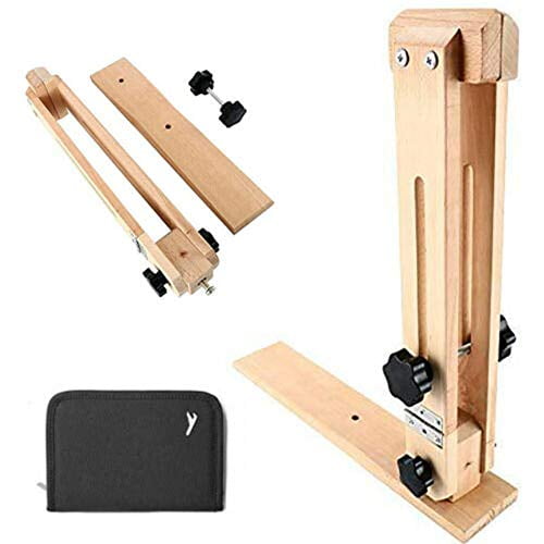 OUKANING Leather Craft Stitching Lacing Pony DIY Sewing Wood Tools Horse  Table Clamp Sale 