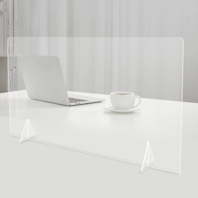 OUKANING Office Desk Partition Cubicle Panels Acrylic Protection Panel