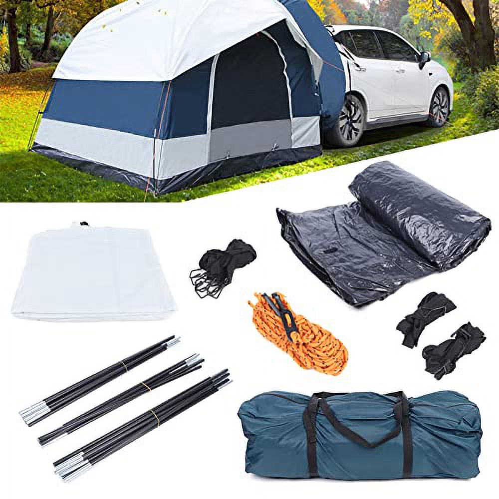 OUKANING Portable SUV Car Tent Camping Car Trunk Rear Tent Sun Shelter Rainproof Camping Tent 4