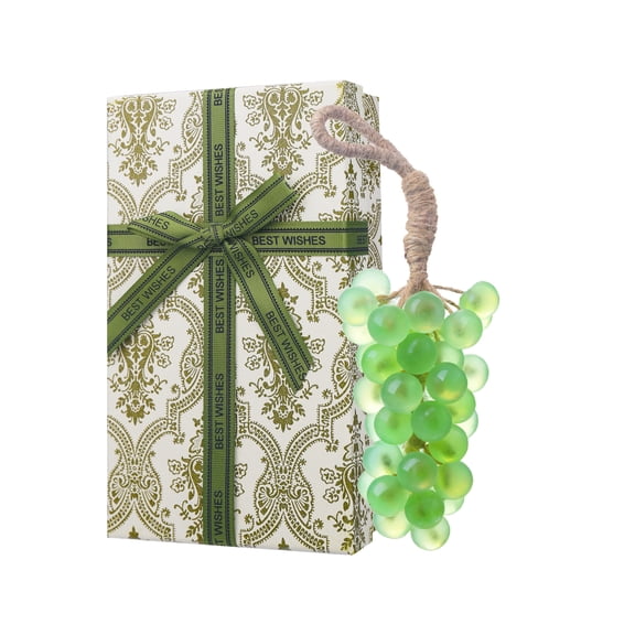 OUKEYA Handmade Grape Soap Gift Set, Crystal Clear Artisanal Soap with Rich Grape Aroma, Moisturising & Antioxidant Bar Soapy for Bathing, Decoration & Gifting, (Cucumber)