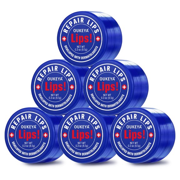 OUKEYA Medex Medicated Lip Balm with Beeswax, Petrolatum, Peppermint Oil,3 Pack