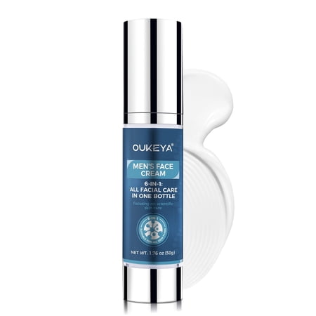 OUKEYA Men's Face Cream 6-in-1 All Facial Care, 1.76 oz