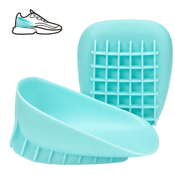 OUKEYA Pro Heel Cups, Shock Absorbing Heel Pads for Heel & Knee Pain Relief, 1 Pair