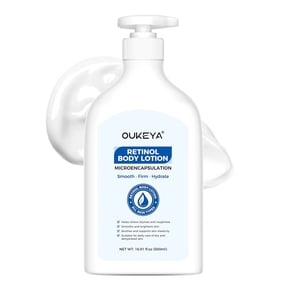 OUKEYA MicroEncapsulated Retinol Body Lotion, Firming Smoothing Deep Hydrating Moisturizer for Dry Skin, 16.91 fl oz