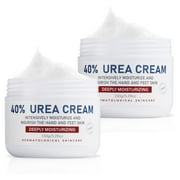 OUKEYA Urea Cream 40% for Dry, Cracked Feet & Hands, Moisturizing Lotion, 2 Pack