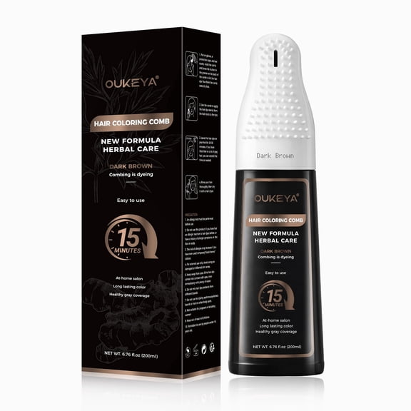 OUKEYA Professional Hair Coloring Tool Kit,Dark Brown 6.76 fl oz