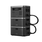 OUKITEL BP3000 3200W Solar Generator, 6144Wh Portable Power Station, Expandable to 16kWh with Up to 7 B2000L Batteries 2800W Fast Charging, LiFePO4 Battery, APP for Home Backup,