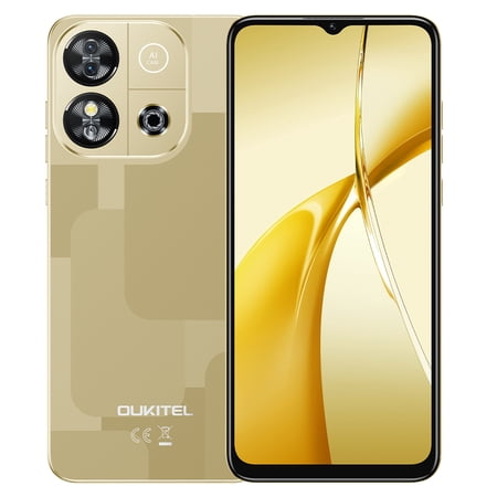 OUKITEL C57S Cell Phone Android 14 Smartphones - 8GB RAM 64/128GB ROM Mobile Phones, 6.52 inch HD+, 4300 mAh Smartphone for Teenagers, Octa-core, 13 MP + 5 MP Cell Phones Dual SIM 4G T-Mobile Phone