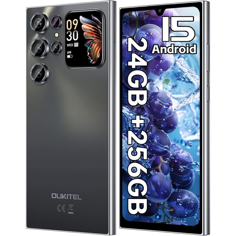 OUKITEL C62 PRO Cell Phone Unlocked-24GB+256GB/TF 1TB Smartphone
