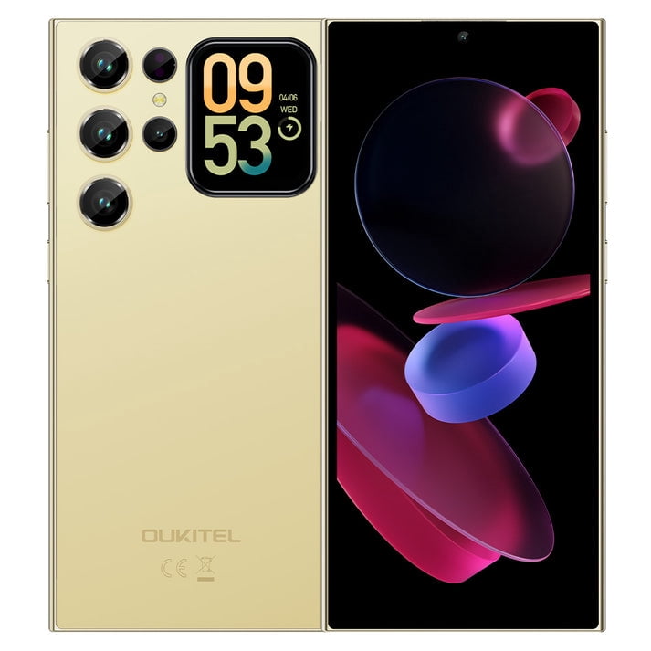 OUKITEL C62 Cell Phone Unlocked-16GB+128GB/TF 1TB Smartphone, 6.88" Display &1.81" Rear Screen, 5150mAh Battery Android 15 Phone, 13MP Camera, 4G Dual SIM Mobile Phone, 5G WiFi/BT5.0/NFC/GPS