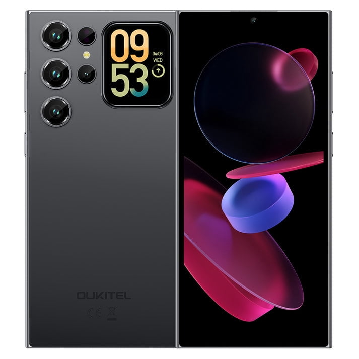OUKITEL C62 Cell Phone Unlocked-16GB+128GB/TF 1TB Smartphone, 6.88" Display &1.81" Rear Screen, 5150mAh Battery Android 15 Phone, 13MP Camera, 4G Dual SIM Mobile Phone, 5G WiFi/BT5.0/NFC/GPS
