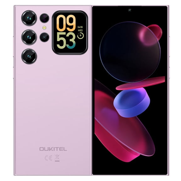 OUKITEL C62 Cell Phone Unlocked-16GB+128GB/TF 1TB Smartphone, 6.88" Display &1.81" Rear Screen, 5150mAh Battery Android 15 Phone, 13MP Camera, 4G Dual SIM Mobile Phone, 5G WiFi/BT5.0/NFC/GPS