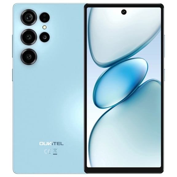OUKITEL C66 Smartphone Android 16 Phone, 6.73” HD+ 16GB(4+12expansion)+128GB, 5000mAh Dual NFC Cellphone, 120Hz, 64MP Main Camera
