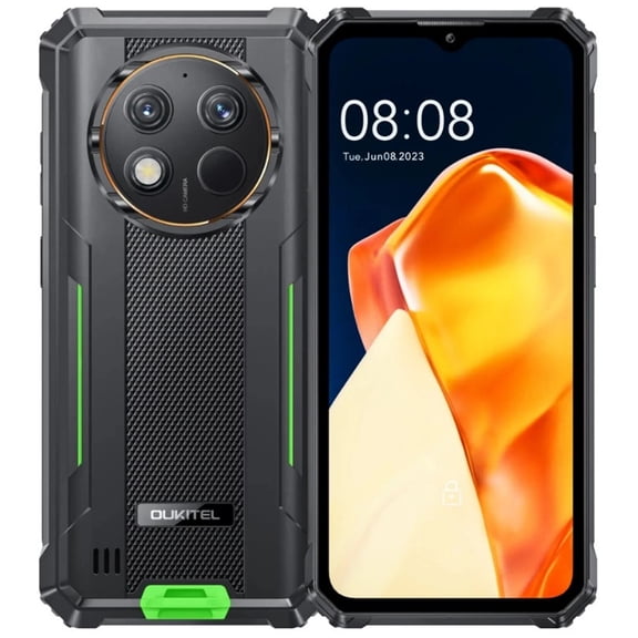 OUKITEL G1 Rugged Smartphone - Android15, 24GB RAM 256GB ROM,10600mAh Battery,6.52" Rugge phone-Green