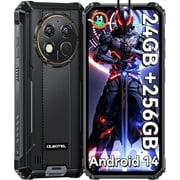 OUKITEL G1 SE Rugged Smartphone Unlocked - 24+256GB/1TB Android 14 Rugged Cellphones, 6.52” HD Display IP68/IP69K 10600mAh Battery 48MP Rear Camera Waterproof Phone, Fingerprint/Dual Sim/NFC 2025