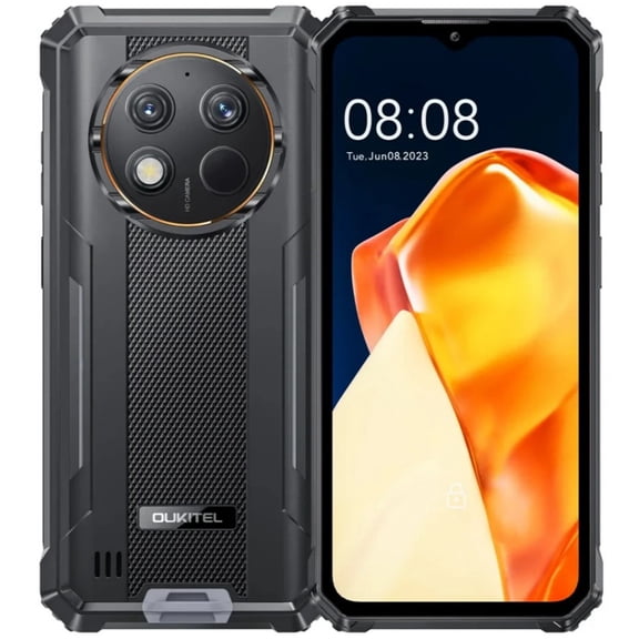 OUKITEL G1 S Rugged Phone 6.52-inch 10600mAh Big Battery 13MP Camera (4+128GB)-Black/Green