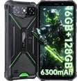 thumbnail image 1 of OUKITEL G3 Rugged Phone Unlocked, 16GB+128GB (1TB TF Expandable), 6" HD+ Screen, 6300mAh Battery, IP68 & IP69K Waterproof Rugged Smartphone, 13MP Camera,3.5mm Jack,NFC/T-Mobile, 1 of 9