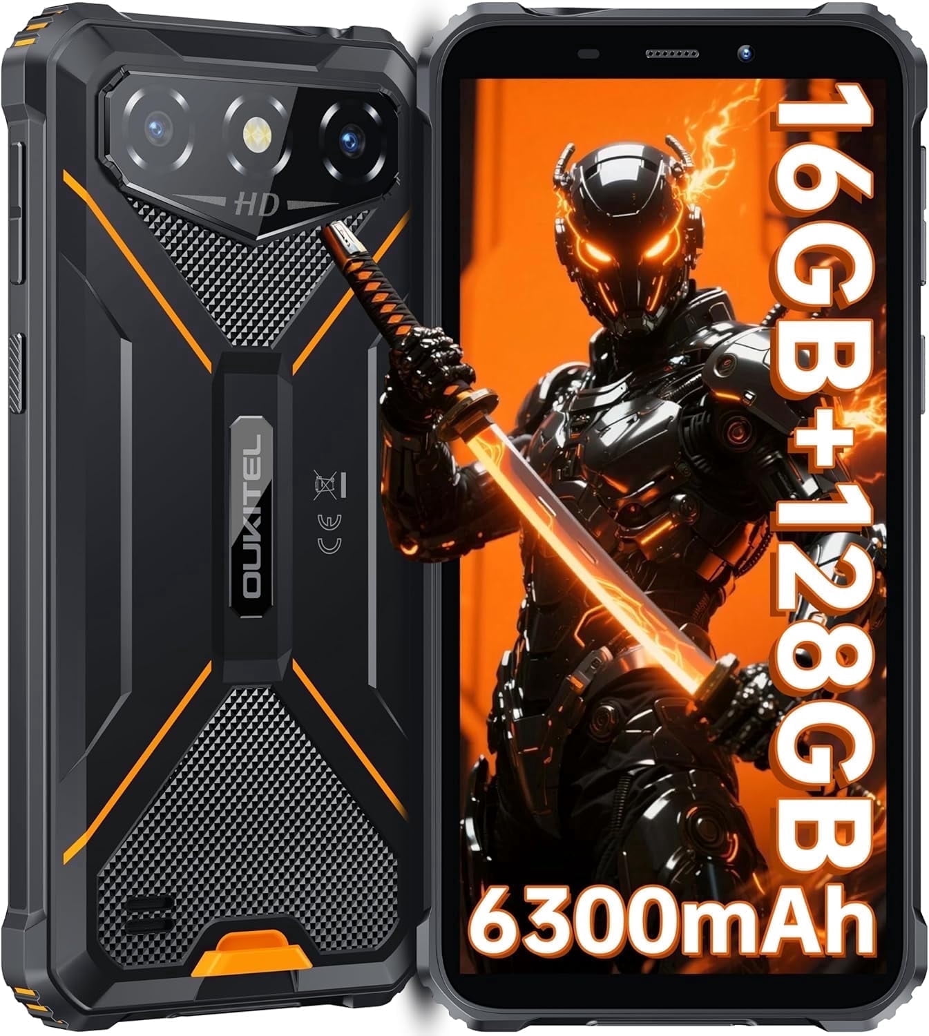 Oukitel, Rugged Smartphone, 6.0 inch HD+ Display, 16GB RAM