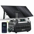 thumbnail image 1 of IEE P2400 Solar Generator 2048Wh with 200W Solar Panel, 2400W LiFePO4 Portable Power Station, Fast AC + Solar Charging in 0.9 Hr, 16 Outlets for Camping, RV, and Home Backup, 1 of 9