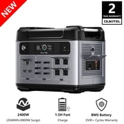 OUKITEL Outdoor Portable Power Station, 2048Wh LiFePO4 | 4800W Surge | 1.5H Charger | Quiet | Smart APP Control Emergency Power Station for Home, Camping