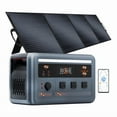 thumbnail image 1 of OSCAL PowerMax 1800 Solar Generator with 200W Solar Panels, 1024Wh LiFePO4 Battery, 1800W (3200W Surge) Portable Power Station, 700W Fast AC Charging, APP Control, 11 Outlets for Home, RV & Camping, 1 of 8