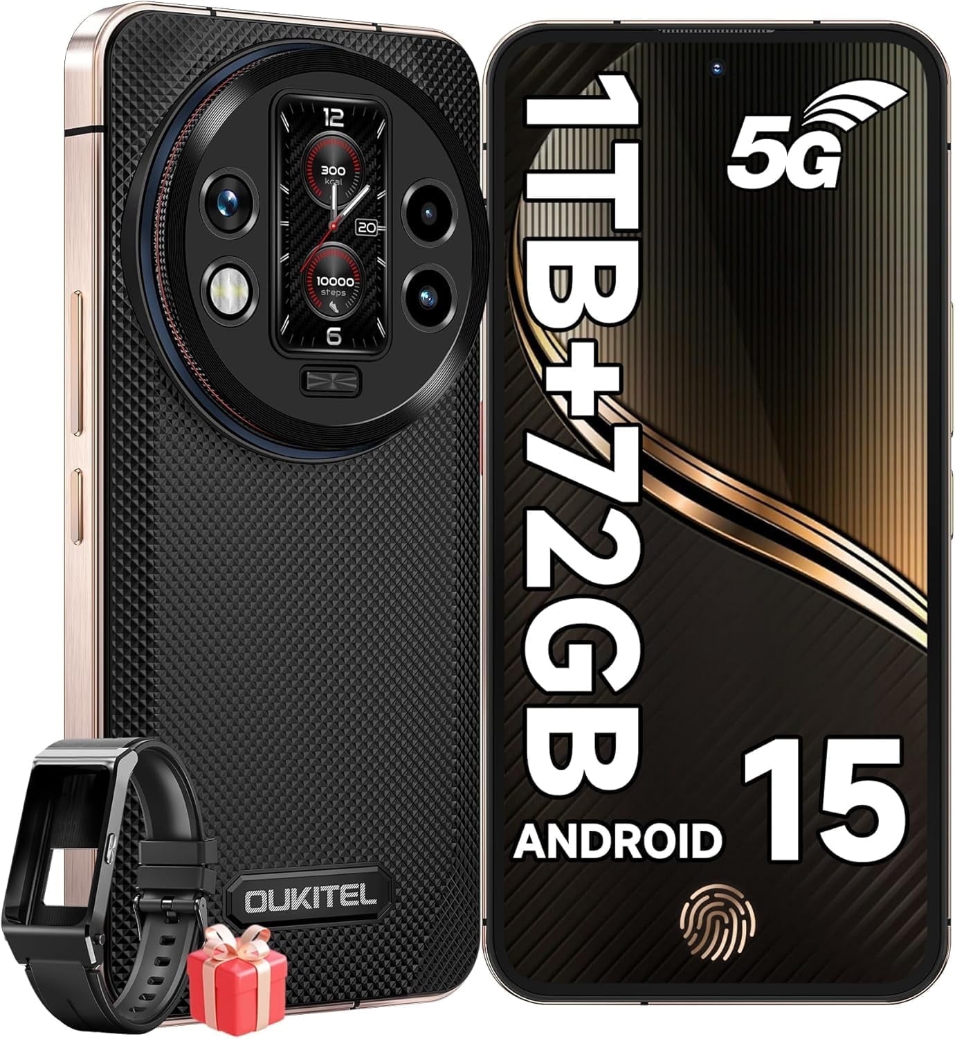 OUKITEL WP200 PROスマートフォン 本体 緑　スマートバンド搭載 OUKITEL WP200 Pro - 5G Rugged Smartphone Unlocked - 72(24+48) GB +