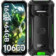 OUKITEL WP23S Rugged Phone Unlock, 10600mAh Battery, 4GB RAM, 64GB Storage, 6.52-inch, Android 15, Black/Orange/Green