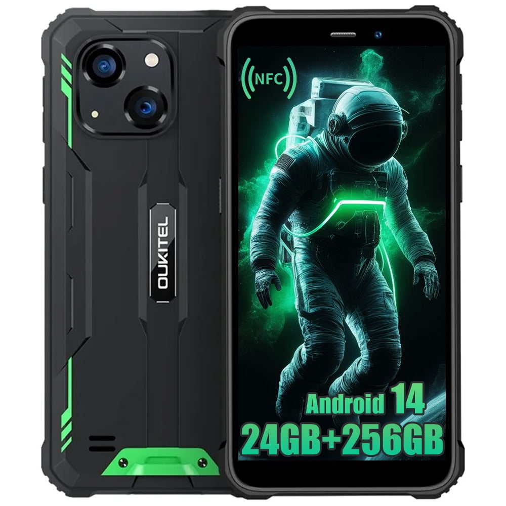 OUKITEL WP32 Pro Rugged Smartphone 24GB+256GB Android 14 6'' Display 20MP 6300mAh NFC/GPS/T-Mobile