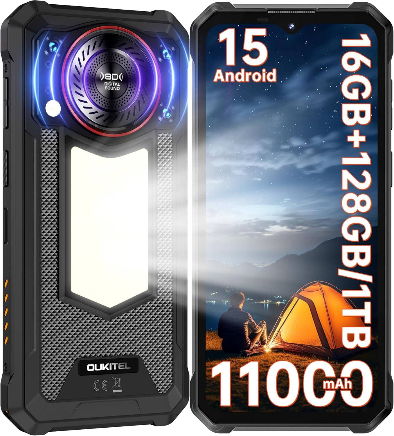 OUKITEL WP53S Rugged Smartphone – Android 15, 11000mAh Rugged