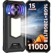 OUKITEL WP53S Rugged Smartphone   Android 15, 11000mAh Rugged Phone,4GB RAM 128GB ROM, 6.52 HD , Black