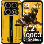 OUKITEL WP60 5G Rugged Phone,7.2" Inch, 248+16GB 256GB, 10000mAh,Yellow