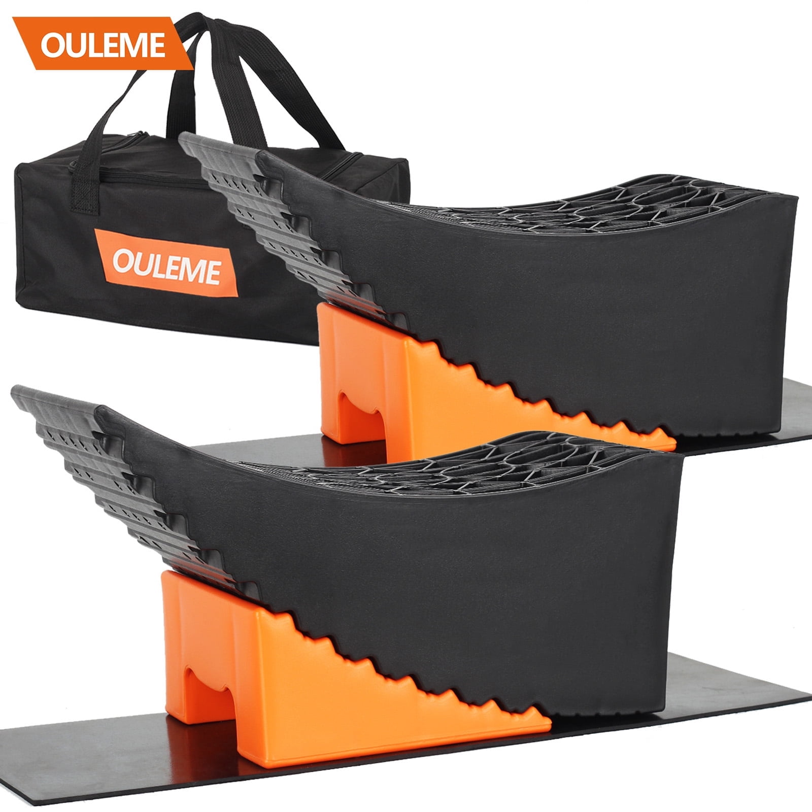 Changa Ramp OULEME Curved Leveling Blocks, Raised Tire Change Ramp, for RV Camper ...