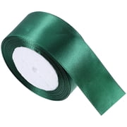 OULII Dark Green Polyester Love Ribbon Roll for Wrapping, Crafts, Party Decorations and Projects
