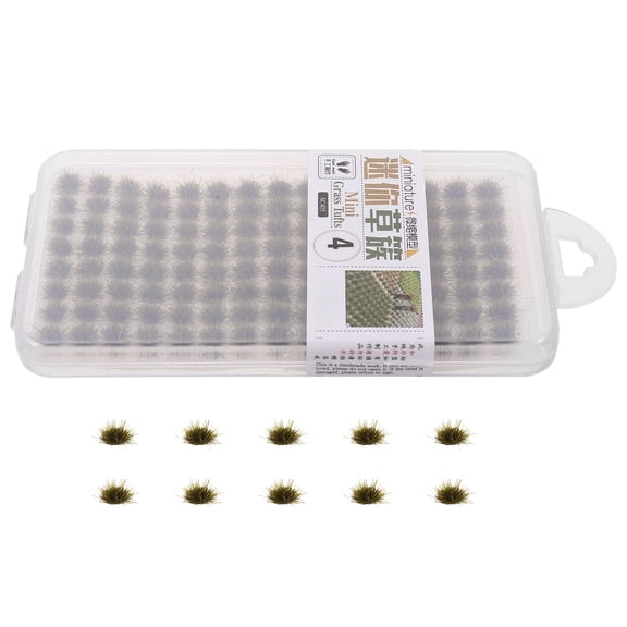 OULII Static Grass Tuft Model Green for Model Making and Railroad Landscape