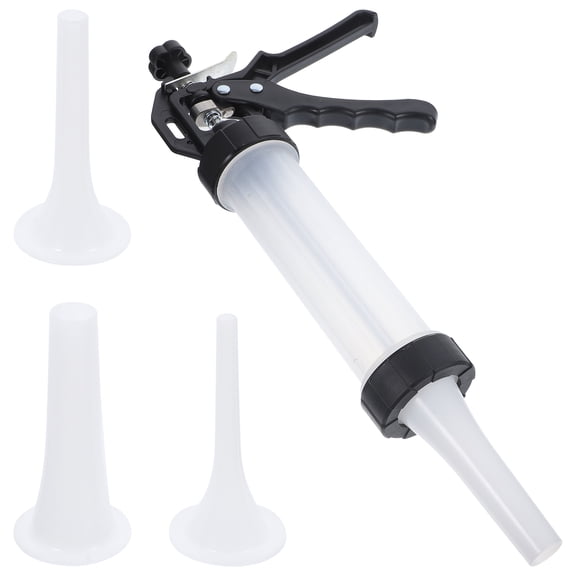 OULII Meat Stuffing Maker Set with Stainless Steel for Home Kitchen Use, Black Handle