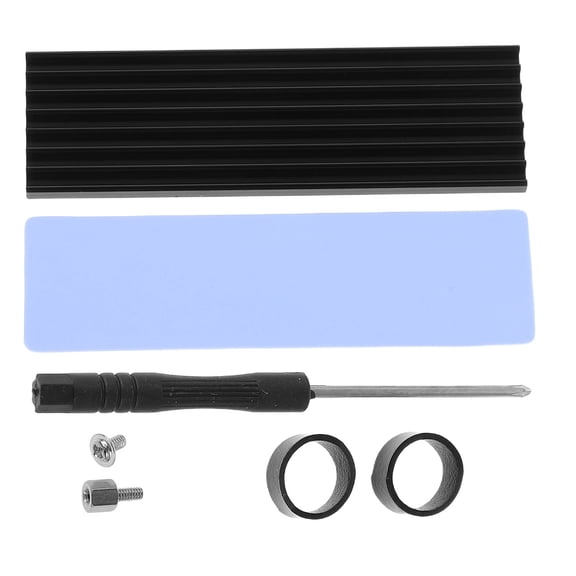 OULII 1 Set Rectangular Heat Sink SSD Black Efficient Cooling for Computer Hardware Back to School