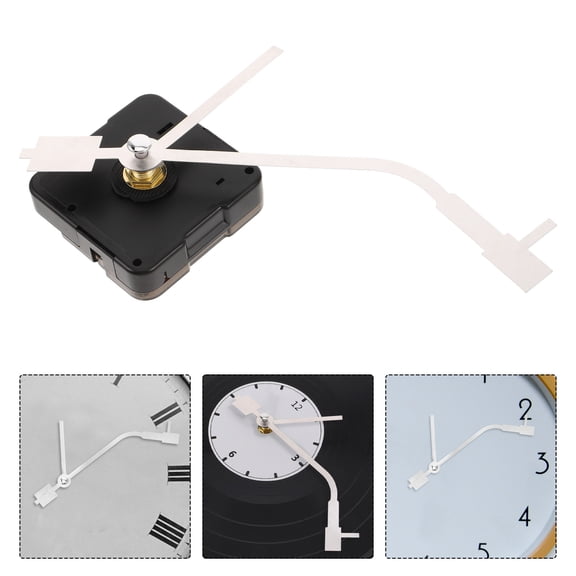 OULII 1 Set Vinyl Record Clock for Collectors with Replacement Parts Sleek Design Plastic