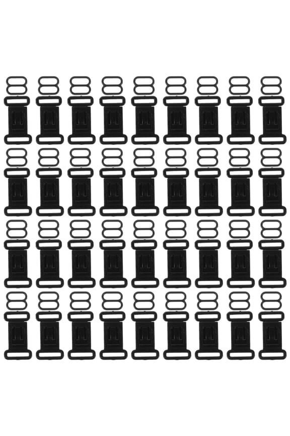 100 Sets Black Adjustable Bow Tie Clips Secure Fastening for Men Professional Attire Wedding Events
