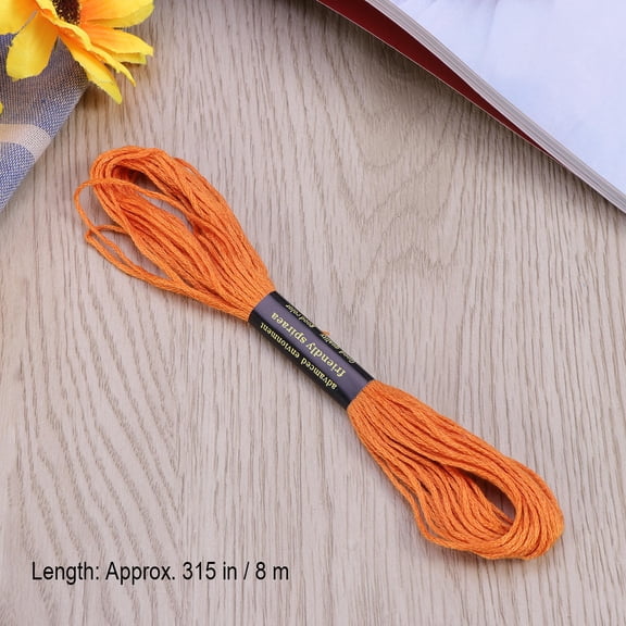 OULII 100 Skeins Cotton Embroidery Thread Set with Shiny Smooth Double Mercerized Finish