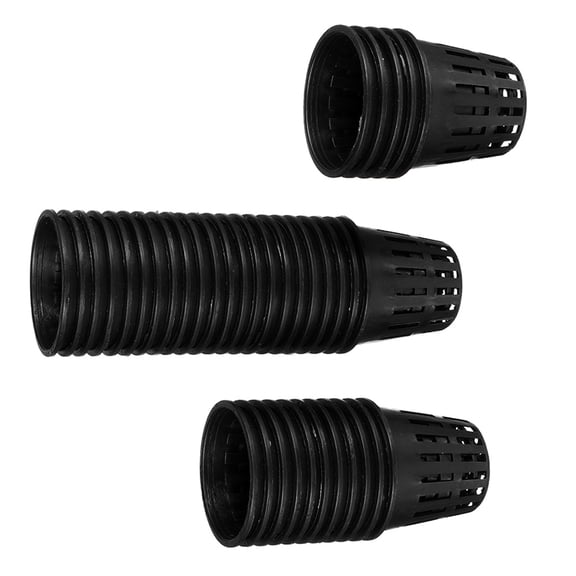 OULII Professional Black Hydroponic Net Pots for Planting 100Pcs