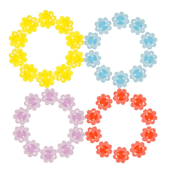 OULII 100Pcs Creative Bike Spoke Decorations Plastic Beads for Bicycle Wheels Easy Attachment