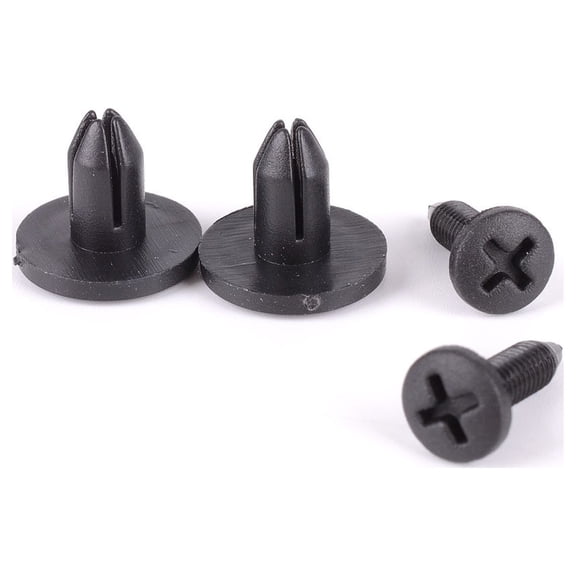 OULII 100Pcs Plastic Auto Parts Push Retainer Clips, Universal Car Bumper Fasteners for Vehicle Repair Replacement Kit