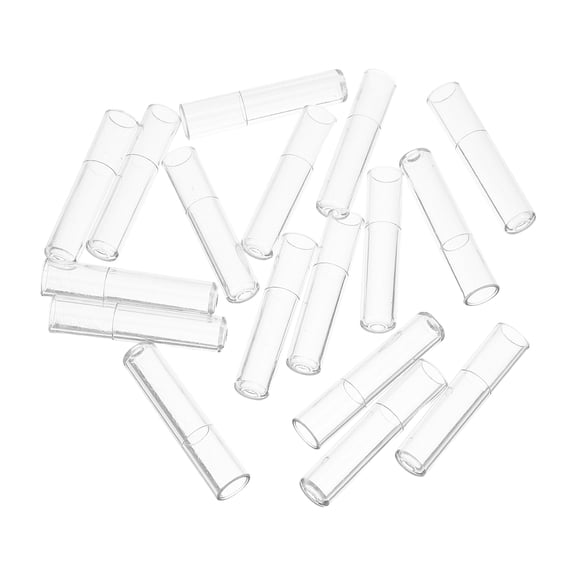 OULII 100Pcs Clear Plastic Pencil Cap Extenders Universal Fit for Short Pencils