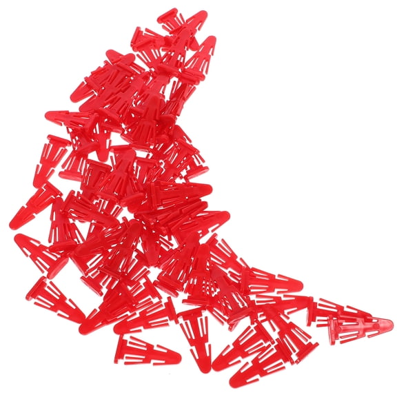 OULII 100Pcs Red Plastic Trashcan Lid Link Bolts Compatible with Various Bucket Types